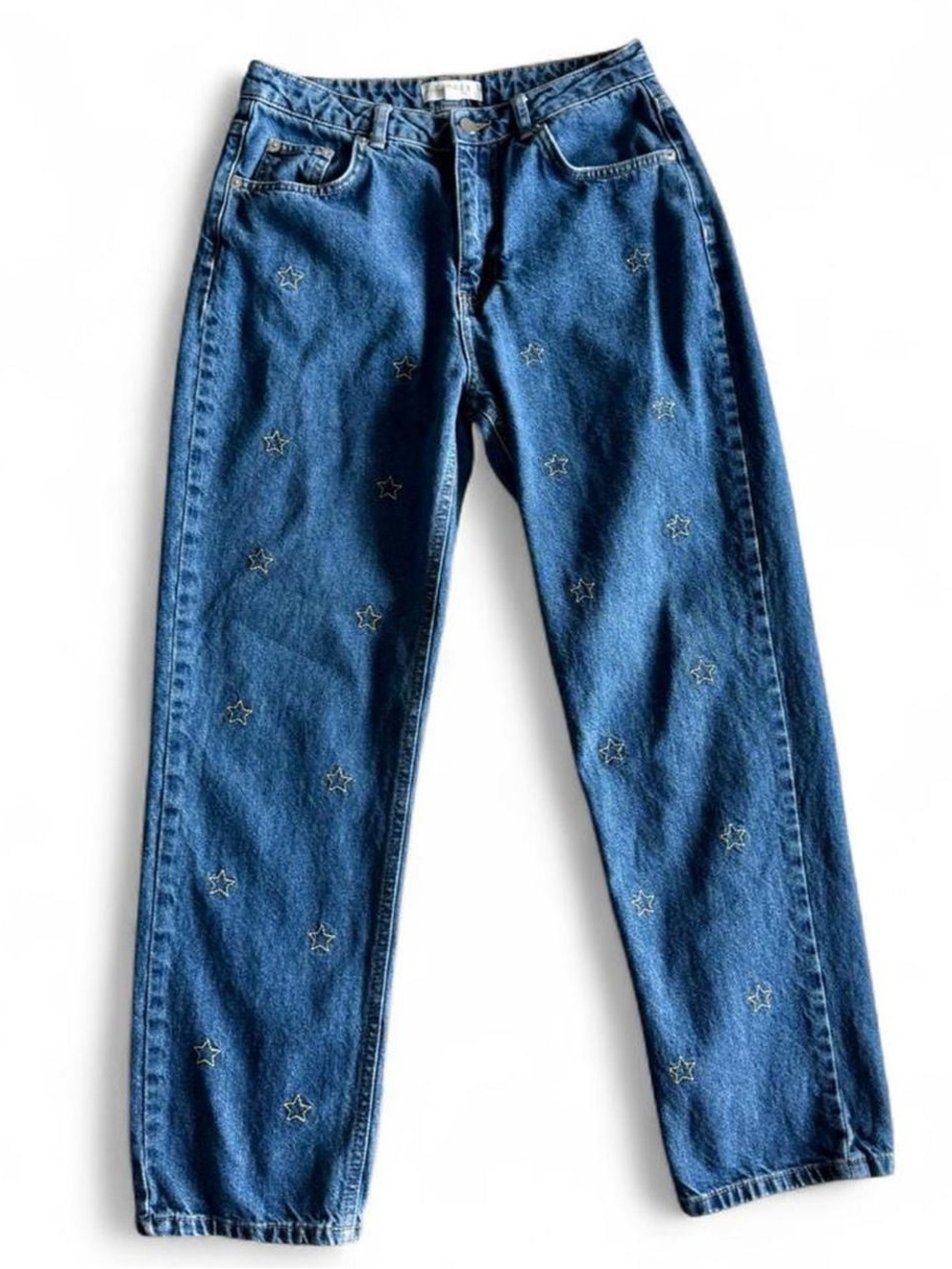 Francesca’s Harper Heritage star embroidered jeans - 90s inspired straight leg
